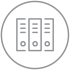 grey data center icon